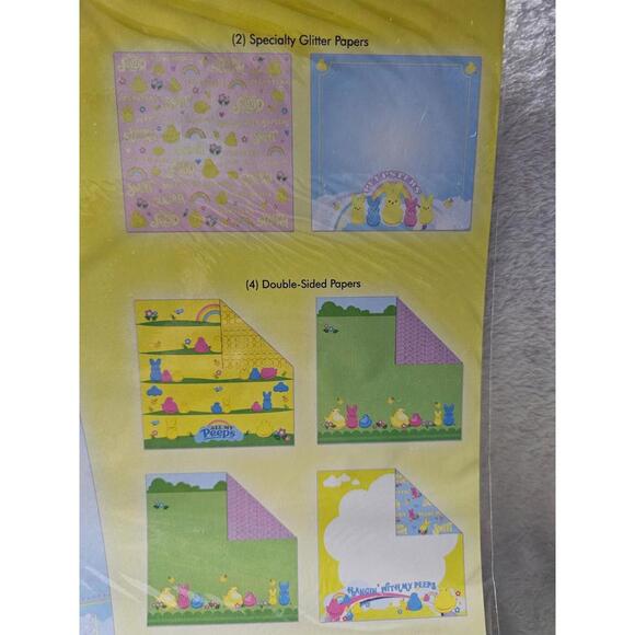 (Lot of 6) New Creative Imaginations Peeps Paper Pack 6 Pages Each 12.5" X 12" - Picture 8 of 12